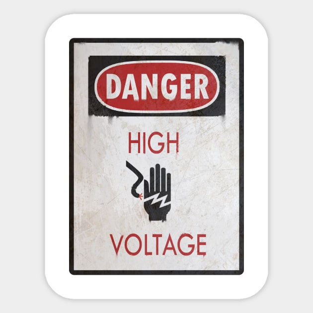 High Voltage Sticker by PeggyNovak